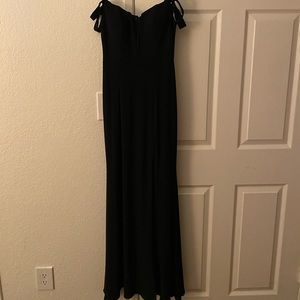 Aqua off the Shoulder Gown- a Bloomingdale’s Exclusive